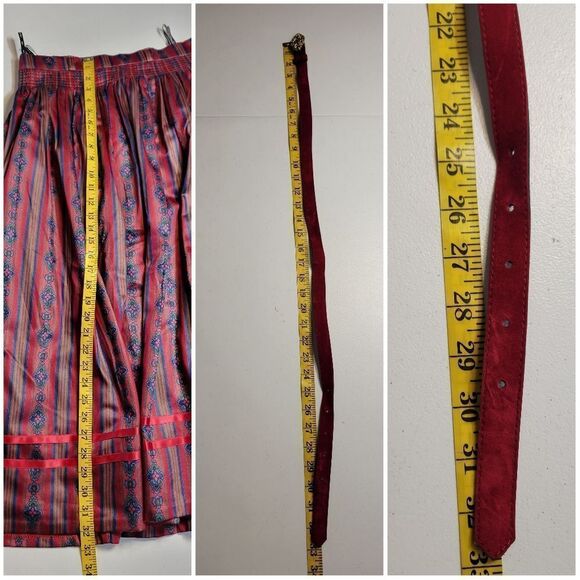 Alpen Trachten Dirndl Vintage German Alpine Traditional Pleated Skirt Cotton - Picture 14 of 14